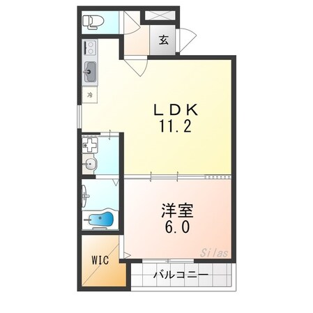 河内花園駅 徒歩8分 1階の物件間取画像